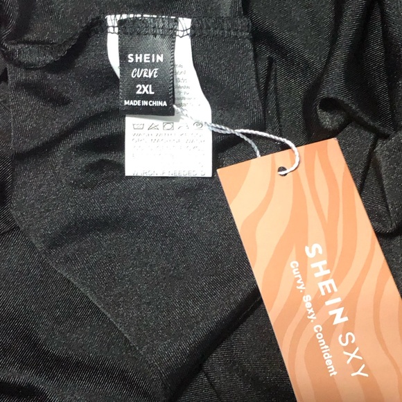 Women’s Shein Curve Black Bodysuit Jumpsuit Sleeveless Sexy Plus Size 2X… - Picture 4 of 7